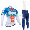Dsm Radbekleidung Radtrikot Langarm + Lang Trägerhose Winter Thermal Fleece 2024